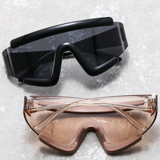 2025New stylish large-frame windproof sunglasses, fashionable and versatile, European and American outdoor sunglasses