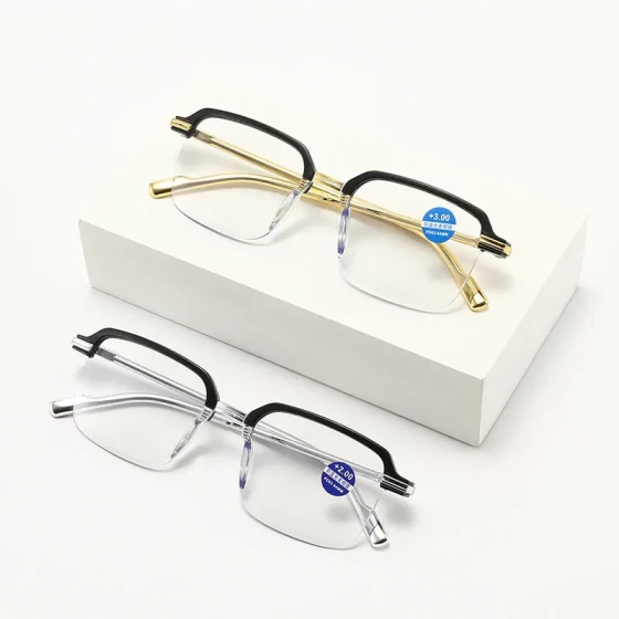 High-definition men's anti-blue light popular reading glasses pc High-quality business classic reading glasses for men and women