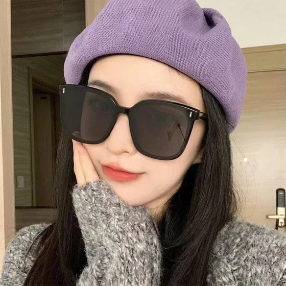 New Korean Retro Style G Jia Mi Ding large-frame stylish unisex summer sun protection sunglasses