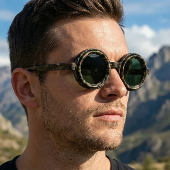 nd Adjustable men's zoom rotating sunglasses, sun protection polarized glasses, high-end women's outdoor sunglasses
