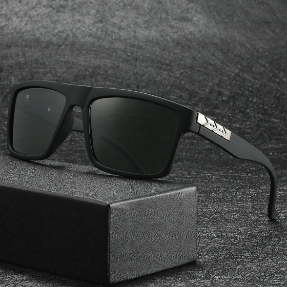 Men's Polarized Sunglasses High-end UV Protection Fashion Sunglasses Classic Square Frame Driving Glasses