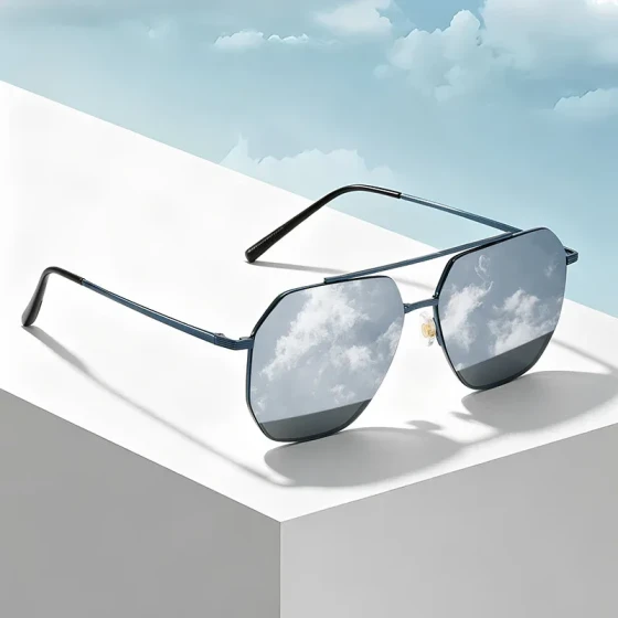 New large-frame nylon polarized sunglasses, UV protection, high-end men's glasses for driving