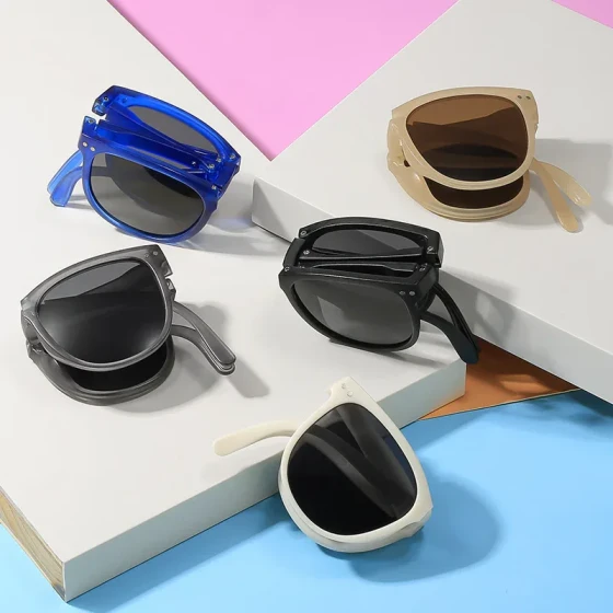 Foldable baby sunglasses for boys and girls, new ultra-light, stylish, UV-protective children's sunglasses