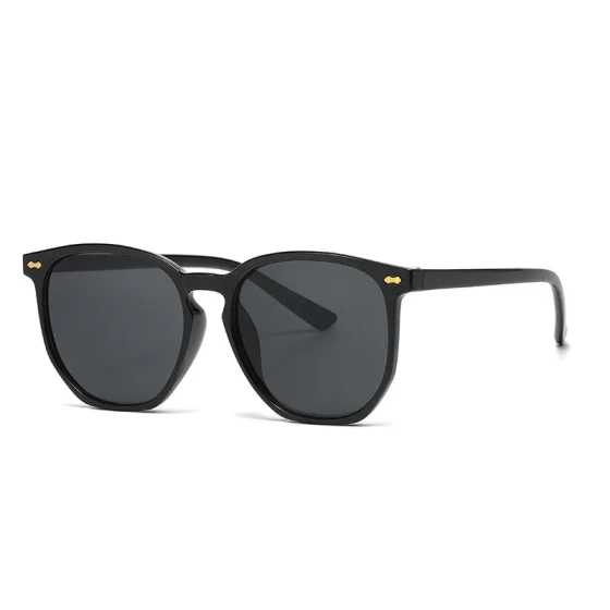 Rivet Square Frame Internet Celebrity Sunglasses UV Protection Sunshade Glasses ins No-makeup fashion beach sunglasses2212