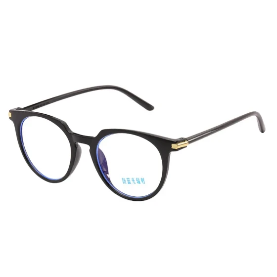 2019New retro anti-blue light round frame plain glasses, versatile and artistic computer eyeglass frame, Korean version simple eyeglass frame
