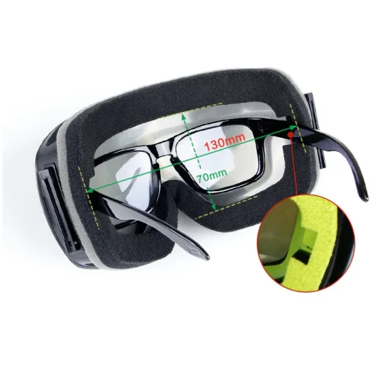 Customized Double-Layer Anti-Fog High-Definition Ski Goggles Ski goggles with adjustable prescription lenses for myopia