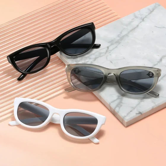 Vintage Cat Eye Sunglasses for Women with a High-End Feel Jennie New trendy narrow-frame glasses with UV protection gm Sunglasses
