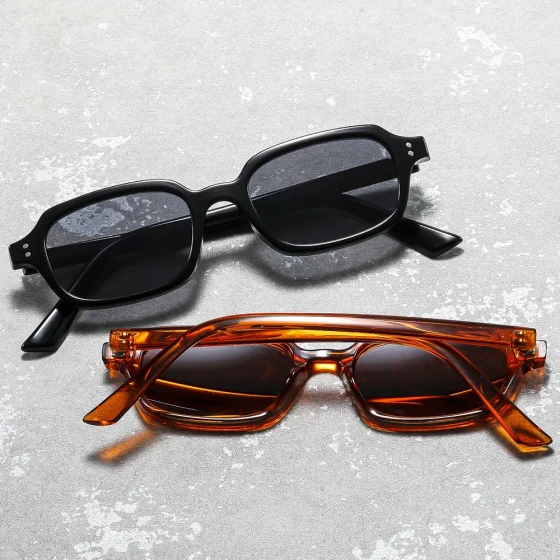 New square sunglasses for both men and women, UV protection, fashionable shades, trendy for outdoor cycling and sun protection