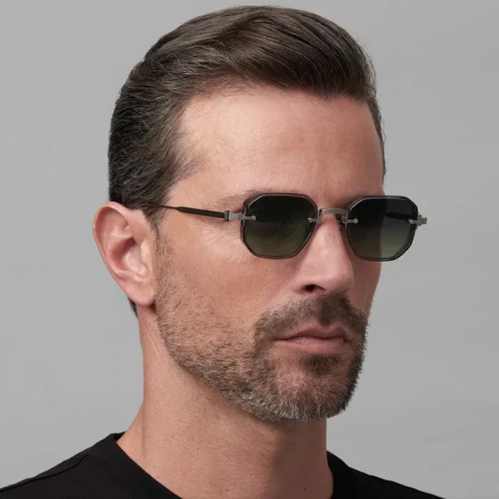 European and American fashion square small-frame sunglasses for men, retro punk style outdoor sun protection sunglasses for men