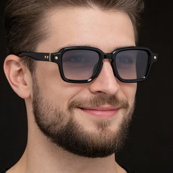 European and American fashion square small-frame sunglasses for men, retro and unique outdoor sun protection sunglasses for women