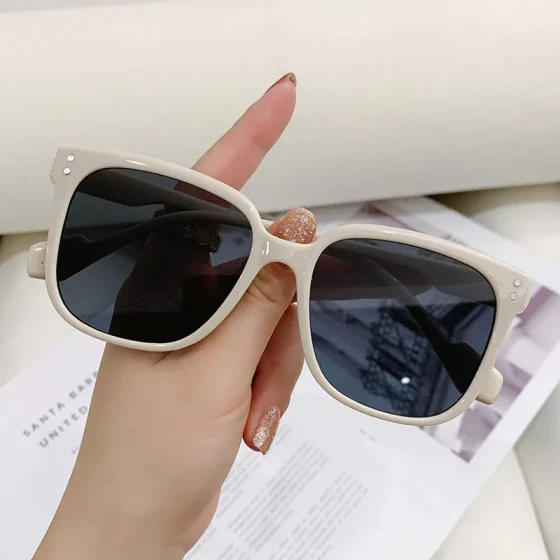 GM Women's Korean-style trendy fashion sunglasses, men's large-frame UV protection sunglasses