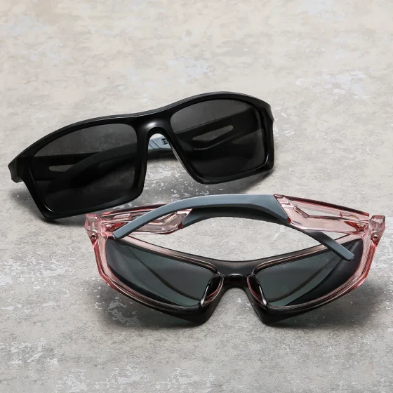 New cycling polarized sunglasses for men and women, outdoor UV protection square sunglasses, fashionable and trendy style