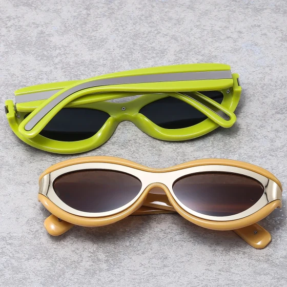 New style sunglasses, millennium hot girl cat-eye sunglasses, trendy sports cycling decorative sunglasses