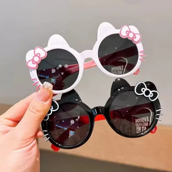 Summer Girl KT Cat Cartoon Sunglasses Cute and Sweet Baby UV Protection Sunglasses