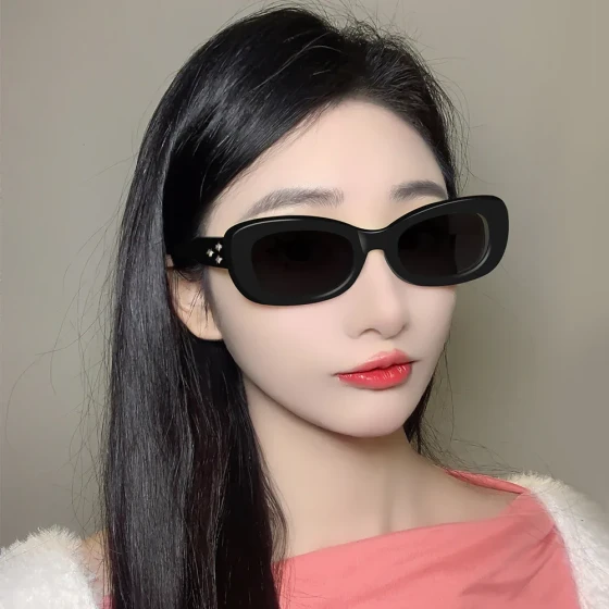 New vintage small-frame sunglasses from Europe and America GM Starry sky sunglasses for women, summer sun protection, high-end style INS Sun Glasses