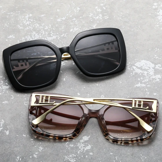 New European and American style square sunglasses, personalized trendy sunglasses, sun protection, UV protection, fashionable and versatile, popular online