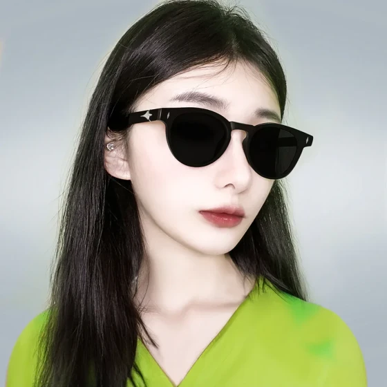 Retro and sophisticated look for a small face gm New women's sunglasses for young women, outdoor UV protection, small frame polarized sunglasses